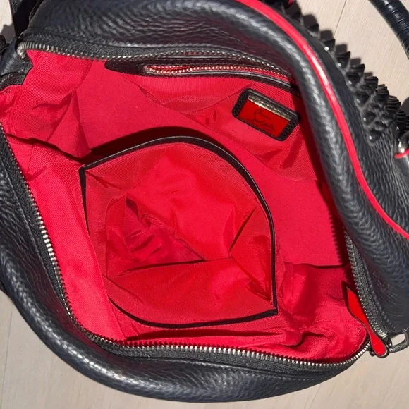 Christian Louboutin Spiked Panettone Shoulder Satchel Crossbody Bag - Picture 6 of 8